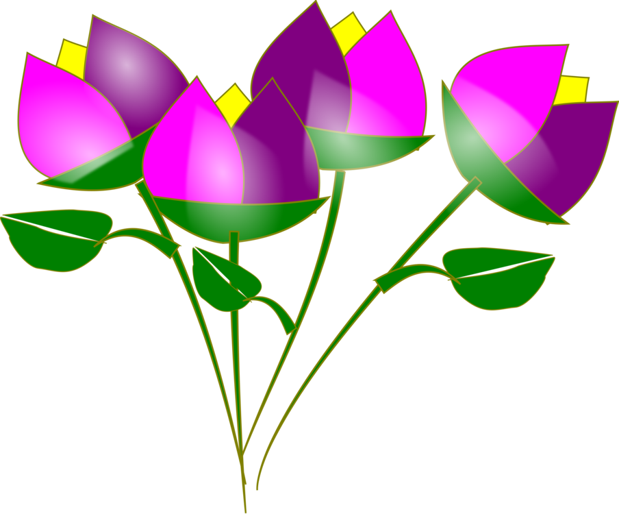 Stylish Decoration Beautiful Flowers Clip Art Free - Png Download (800x735), Png Download