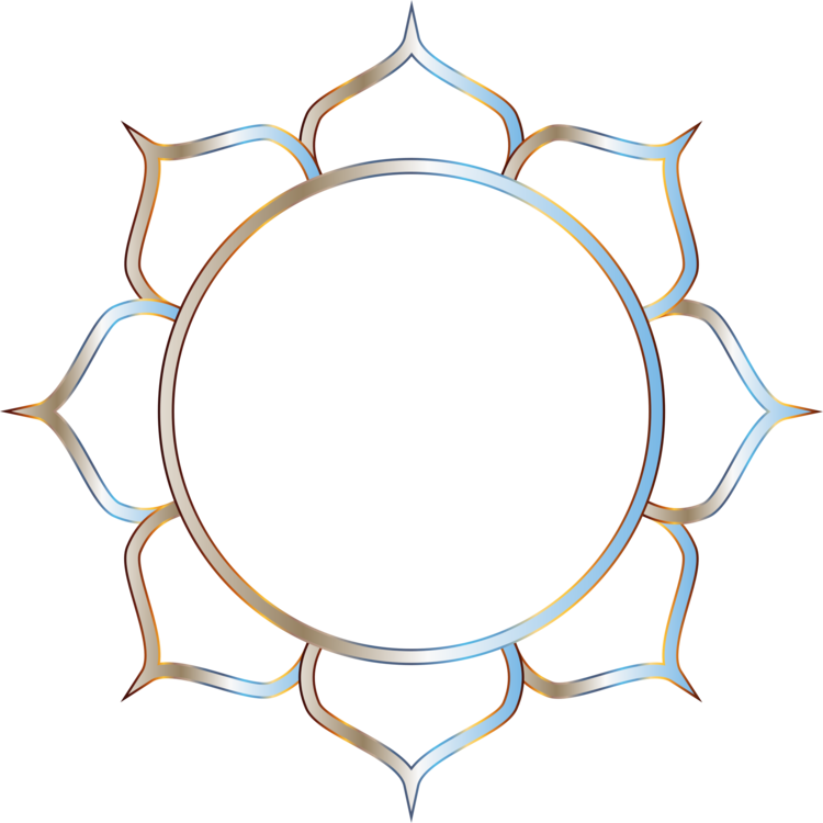 Om Symbol Hinduism Download - Lotus Flower Symbol Png Clipart (750x750), Png Download