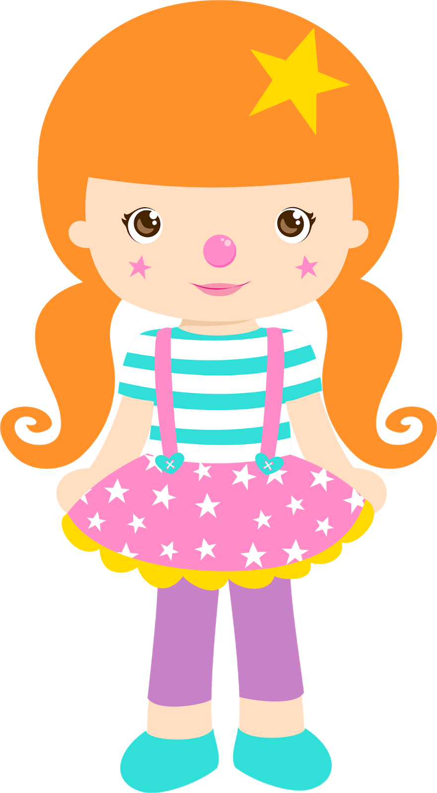 Pin De Melisa💕 En Muñequitas 2 - Menina Circo Rosa Png Clipart (881x1600), Png Download