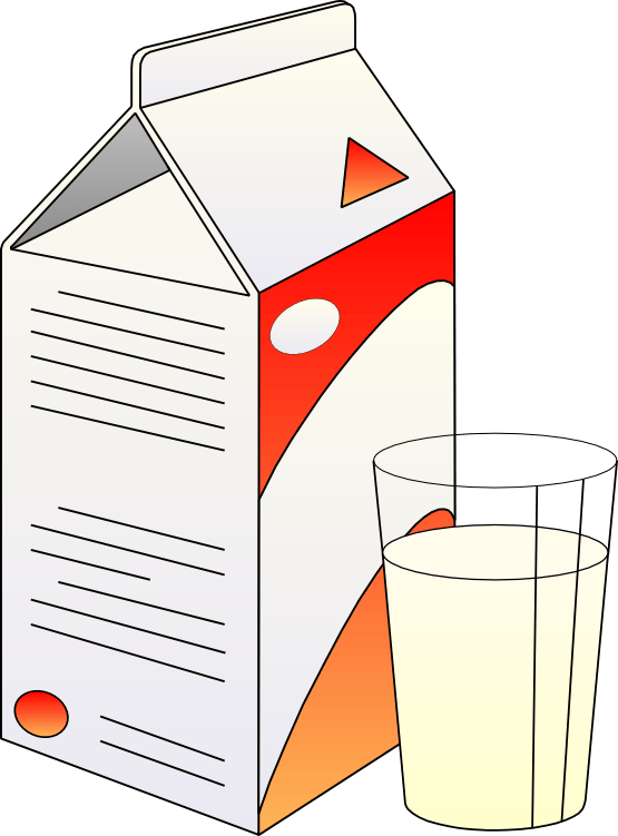 Picture Of A Glass Of Milk - Clip Art - Png Download (555x751), Png Download
