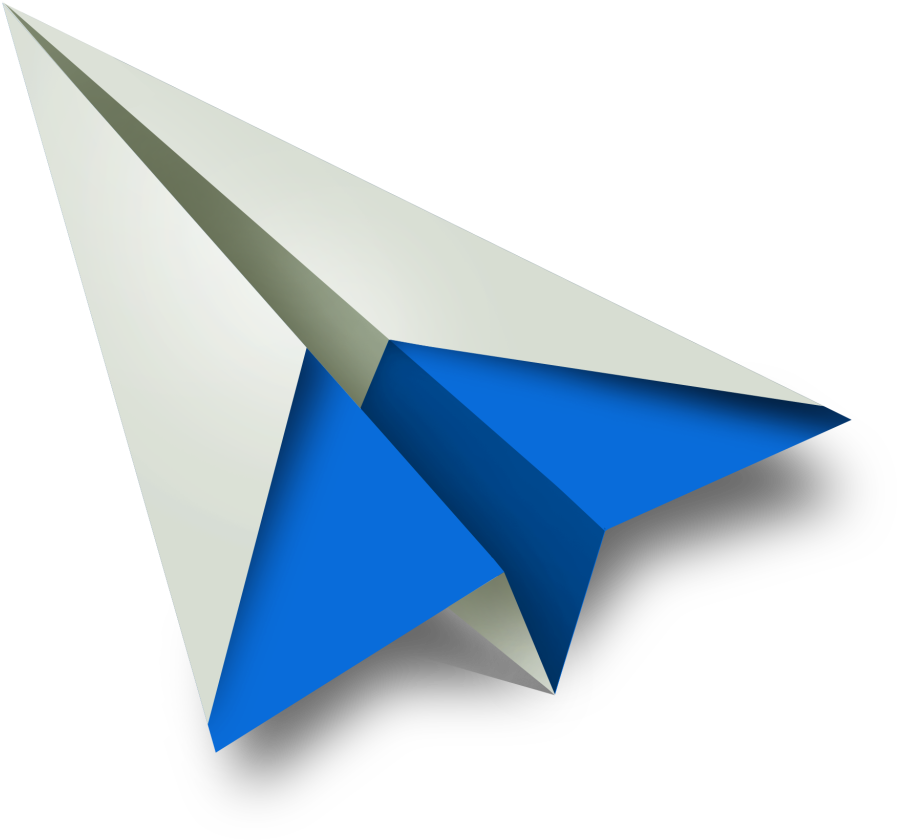 Png Photo, Paper Plane, Diy Papier, Clip Art, Aircraft, - Png Of A Paper Plane Transparent Png (1024x1024), Png Download
