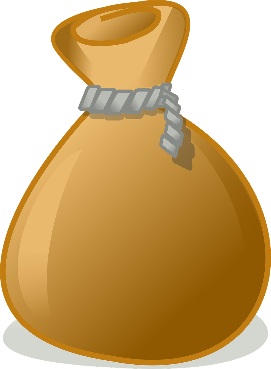 Vector Library Bags Clipart Library Bag - Money Bag Clip Art - Png Download (529x720), Png Download