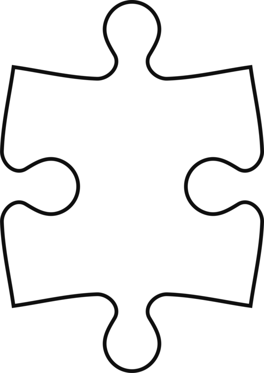 Jigsaw Puzzles Template Coloring Book Puzzle Video - Puzzle Clipart (531x750), Png Download