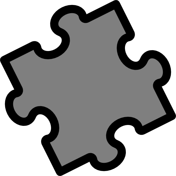 Puzzle - 2 Fitting Pieces Puzzle Clipart (600x600), Png Download