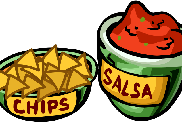 Clip Art Library Library Chips Free On Dumielauxepices - Clipart Chips And Salsa - Png Download (640x480), Png Download