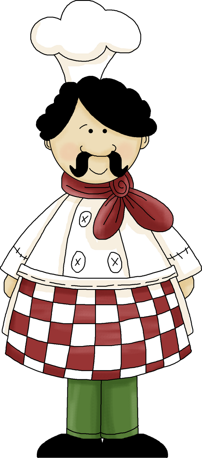 Free Italian Chef Printable For Invitations 이탈리아 음식 - Italian Chef Clipart Free - Png Download (708x1600), Png Download