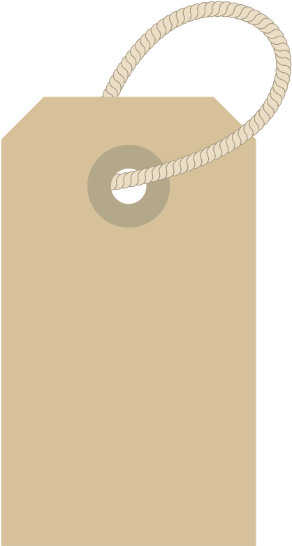 Clothing Label With Rope - Clothes Label Clipart - Png Download (800x800), Png Download