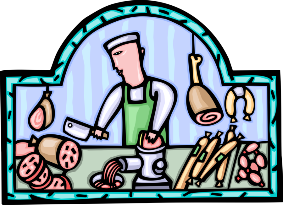 Metzgerei Clipart Butcher Clip Art - Cartoon - Png Download (900x653), Png Download