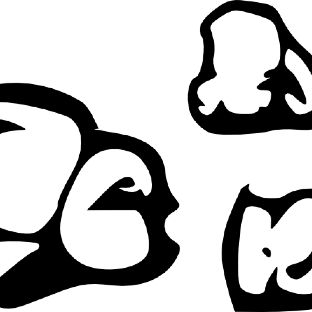 Popcorn Clip Art Free At Clker Vector Online Royalty - Popcorn Kernel Clipart Png Transparent Png (1024x1024), Png Download