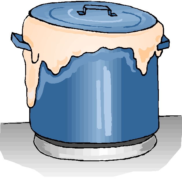 Families Living Well - Pot Boiling Over Clipart - Png Download (629x624), Png Download