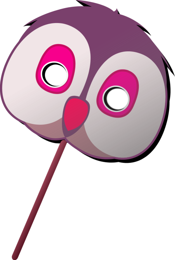 Clip Arts Related To - Owl Mask Template - Png Download (600x892), Png Download