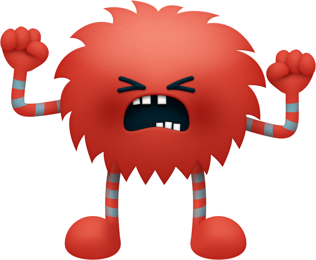 Ch B Little Monsters And Robots Ehhhhh - Mean Monster Clipart (800x659), Png Download