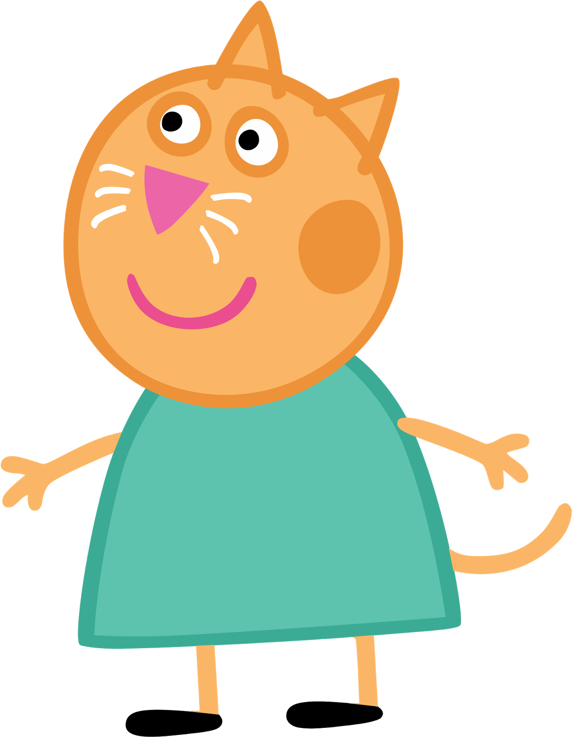 Candy Cat Peppa Pig Wiki Fandom Powered By Wikia - Gato De Peppa Pig Clipart (1274x1600), Png Download