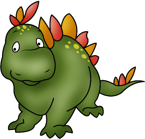 Cute Cartoon Dinosaurs - Cartoon Cute Dinosaur Clip Art With Transparent Background - Png Download (600x600), Png Download