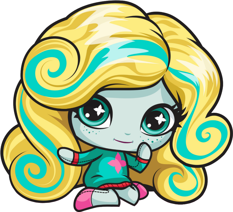 Mini Clipart Pearl Blue - Mini Mania Monster High - Png Download (989x909), Png Download