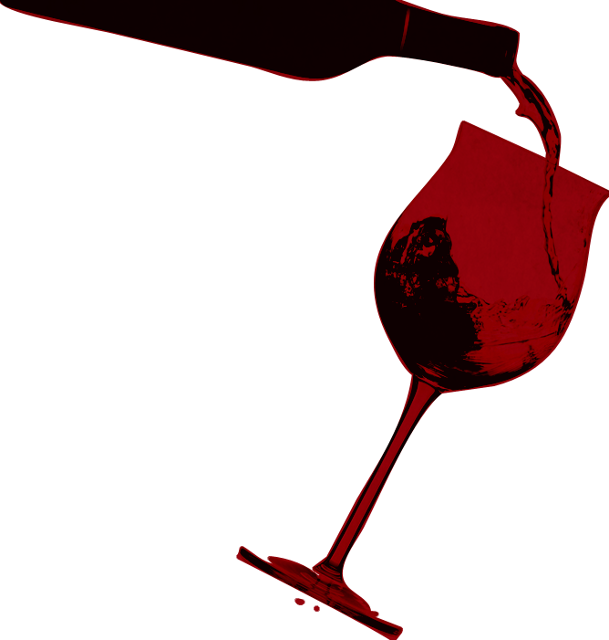 Wine - Red Wine Png Art Clipart (668x701), Png Download