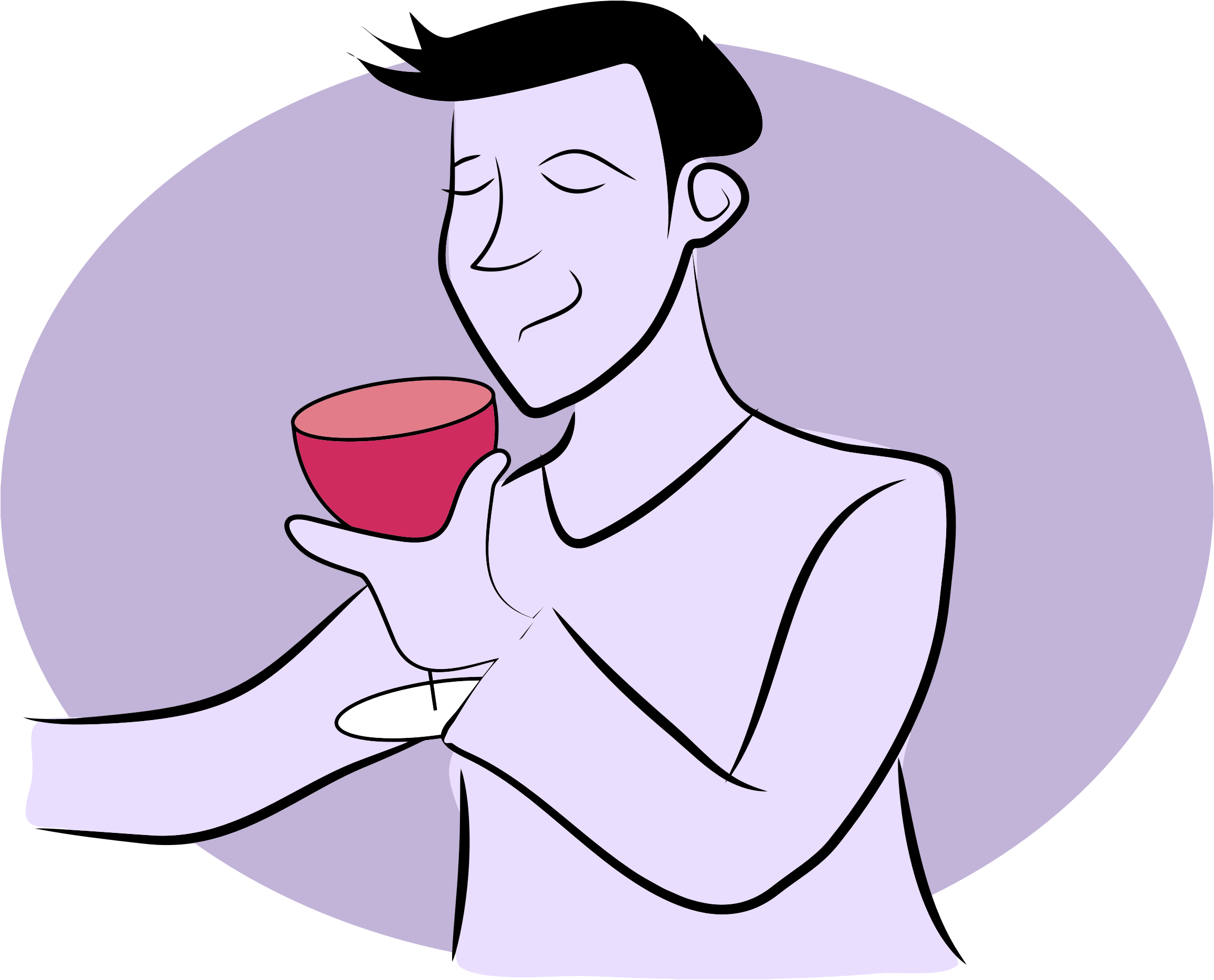 Alcoholic Drink Red Wine White Wine Cartoon Man Drinking Wine Clipart Full Size Clipart 197430 Pinclipart