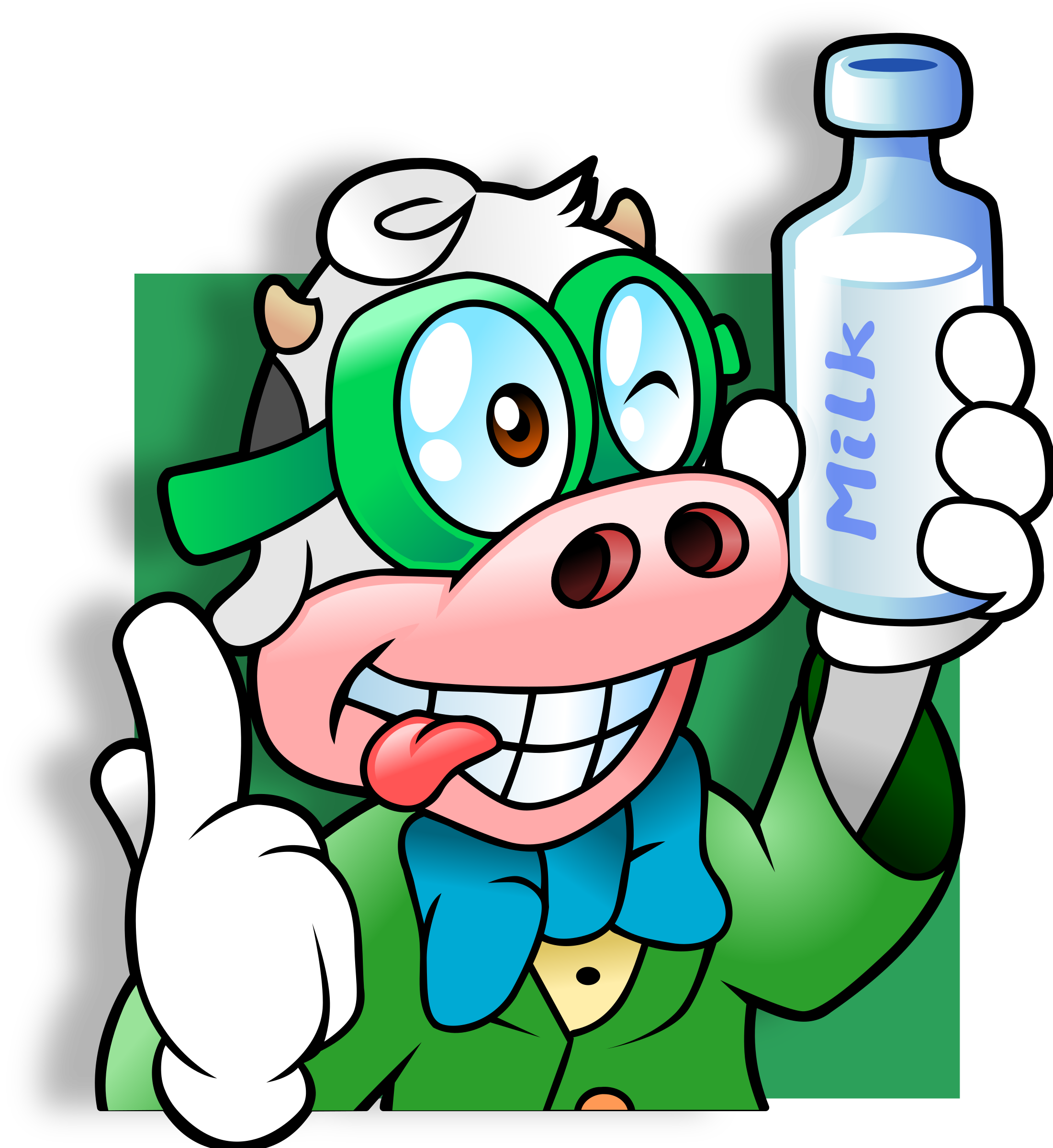 Clip Arts Related To - Nerd Cows - Png Download (2200x2400), Png Download