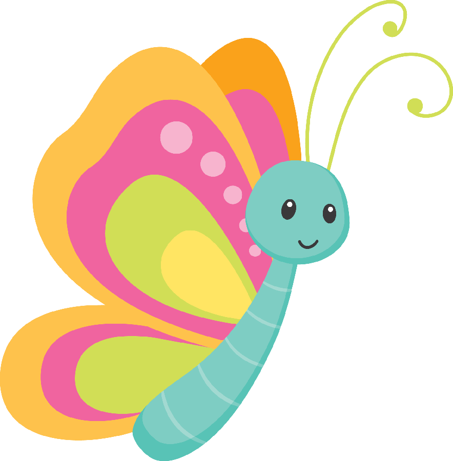 Say Hello - Clipart Bilder Schmetterlinge - Png Download (884x900), Png Download