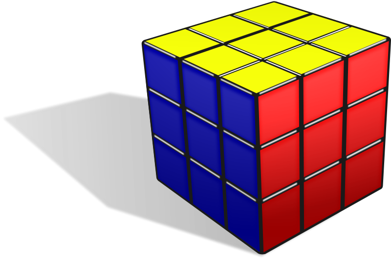 Get Notified Of Exclusive Freebies - Rubik's Cube With Shadow Clipart (800x531), Png Download