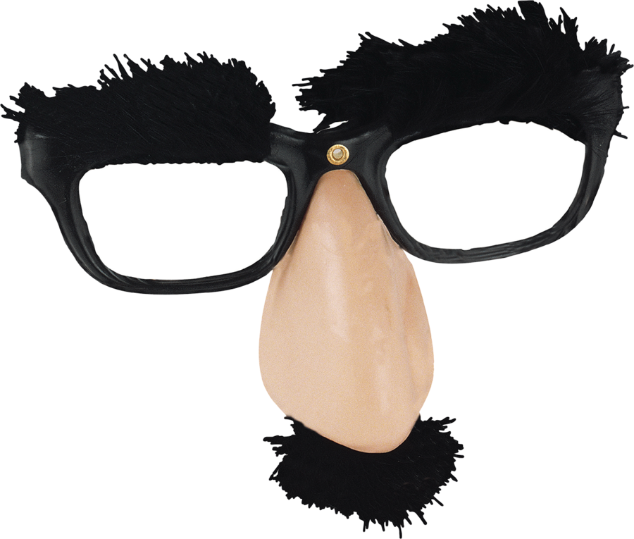 Eyebrow Glasses Clipart Glasses Nose Eyebrow - Eyebrow Glasses - Png Download (900x765), Png Download