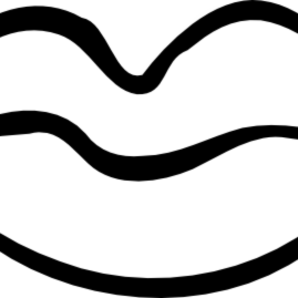 Lips Clipart Black And White Free Black And White Lips - Clip Art - Png Download (1024x1024), Png Download