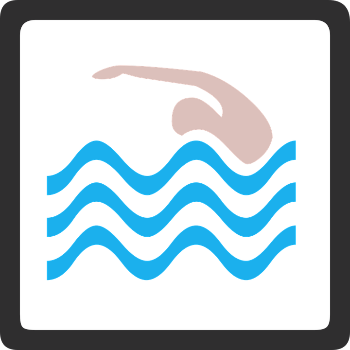 Download ป้าย ว่า ย น้ำ Clipart Swimming Pools Clip - Simbolo De Una Piscina - Png Download (720x720), Png Download