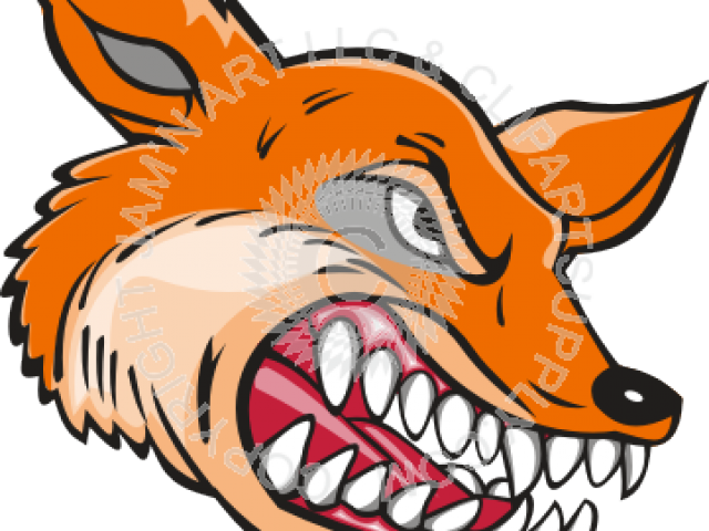 Teeth Clipart Fox - Mean Fox - Png Download (640x480), Png Download