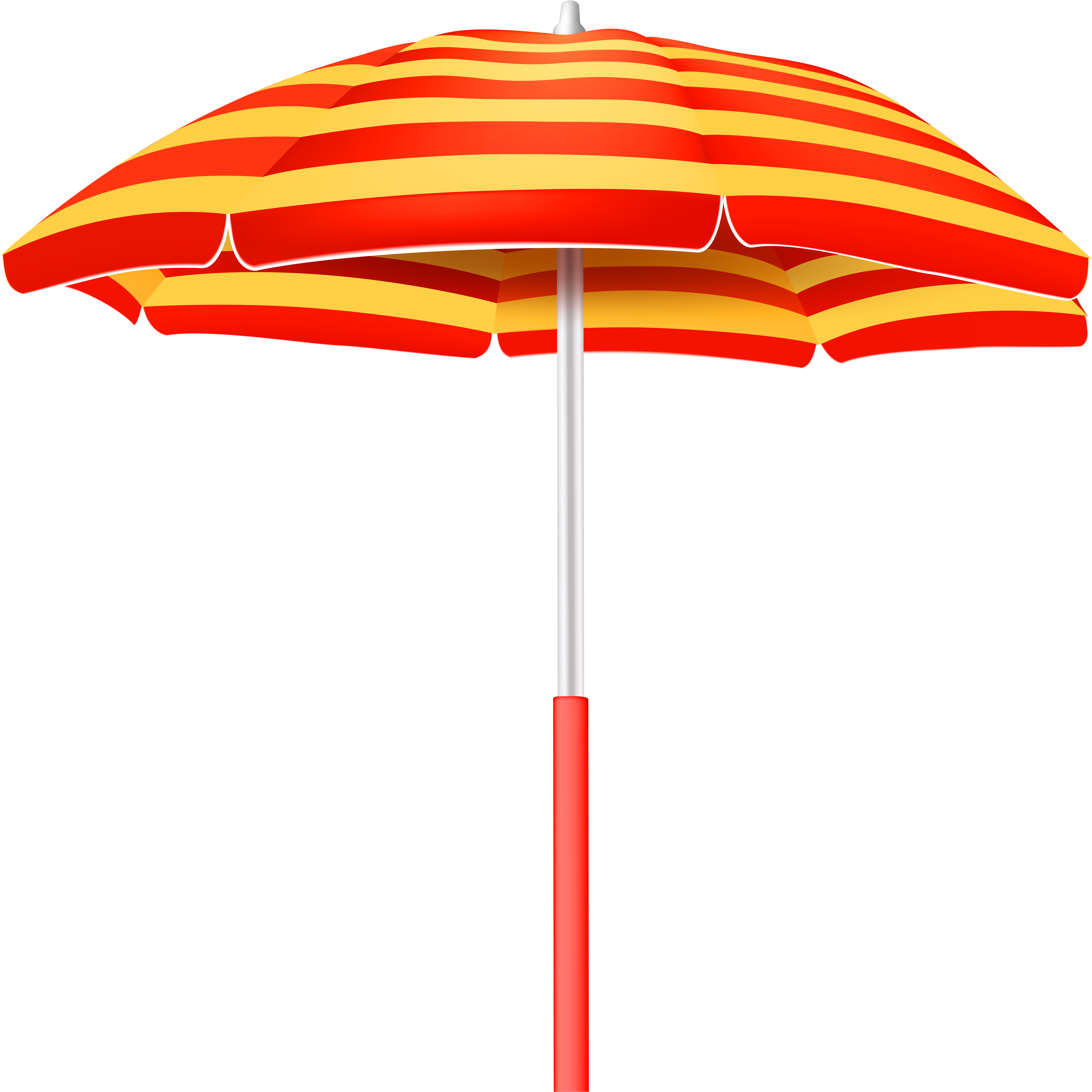 Beach Clipart Beach Umbrella - Png Download (8000x7907), Png Download