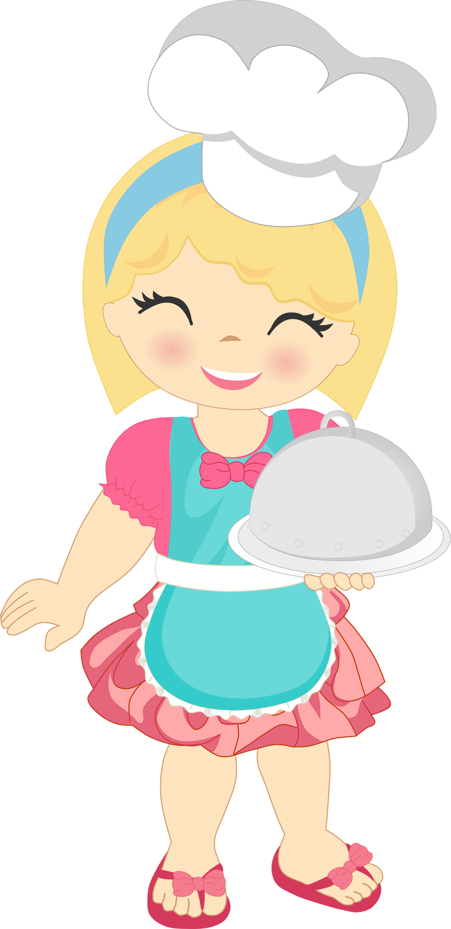 Society Girl Cliparts - Desenho De Bonecas Com Avental - Png Download (900x1853), Png Download