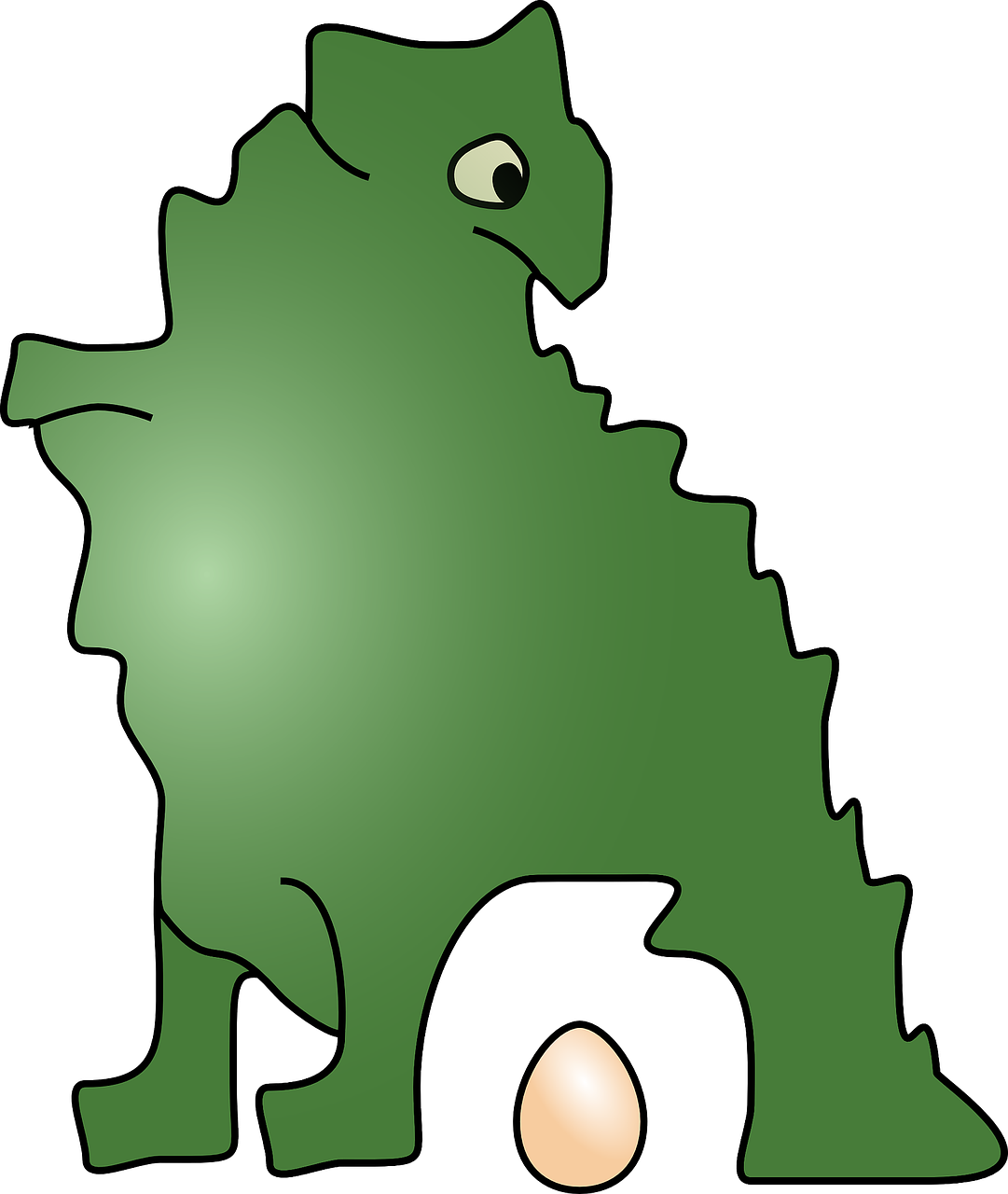 Dinosaur Egg Penguin Drawing - Dinosaur 5'x7'area Rug Clipart (634x750), Png Download