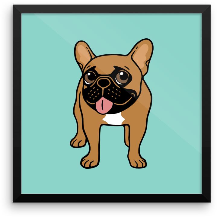 Clip Art Black Mask Fawn French - Black Mask Fawn French Bulldog Is Ready - Png Download (1000x1000), Png Download