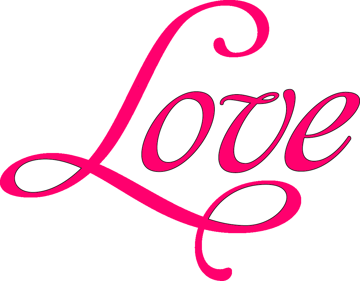 Hugs - Love Swirl Bedroom Vinyl Lettering Art Wall Decals Clipart (1150x898), Png Download