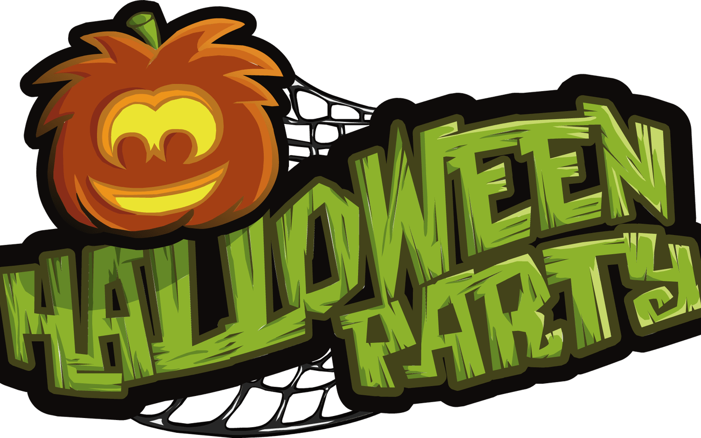 Open House Clip Art Images Decorating Interior Of Your - Club Penguin Halloween Party Logo - Png Download (1368x855), Png Download