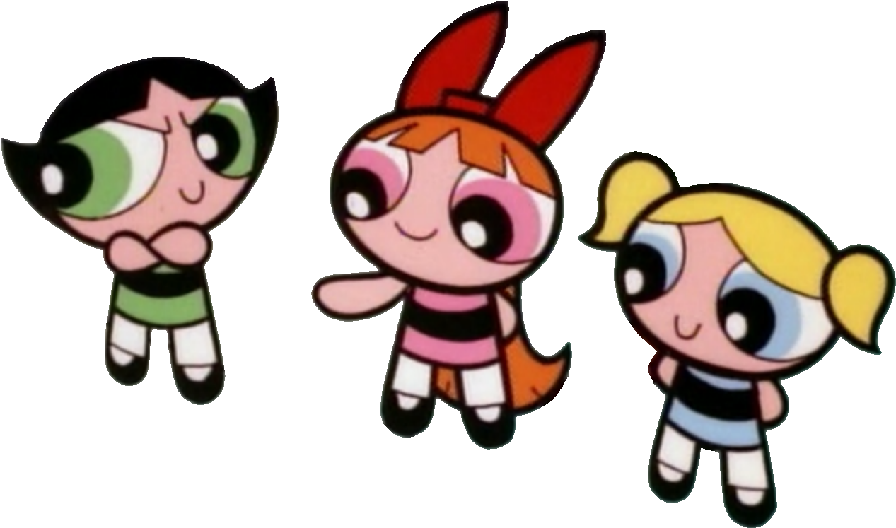 Ppgs From Meet The Beatalls - Powerpuff Girls 1999 Clipart (1302x768), Png Download