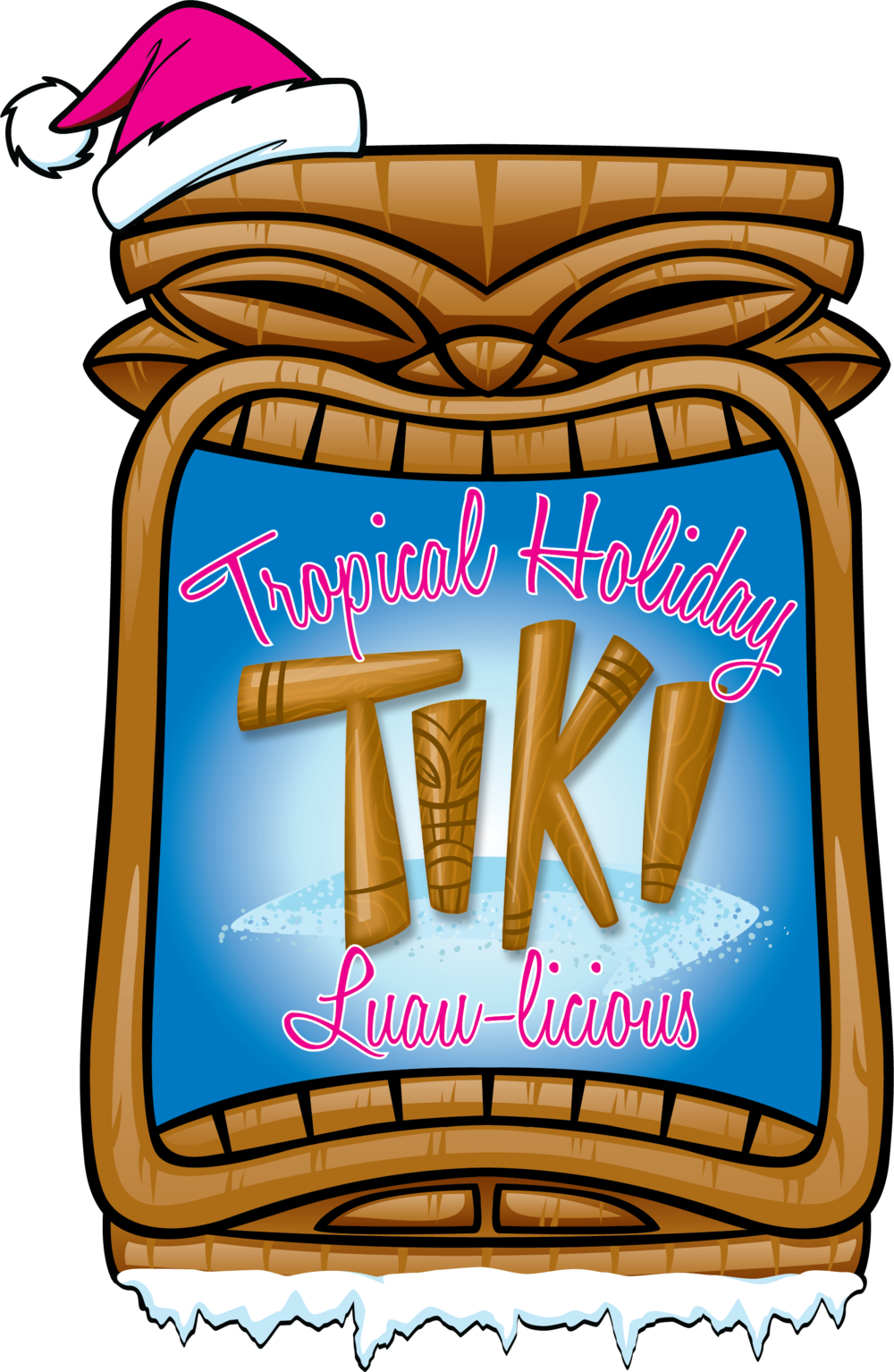 Dds Tiki Holiday Luau-licious - Luau Clipart (1000x1534), Png Download