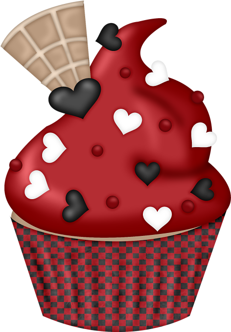 ○••°‿✿⁀cupcakes‿✿⁀°••○ - Love Cupcake Png Clipart (504x692), Png Download