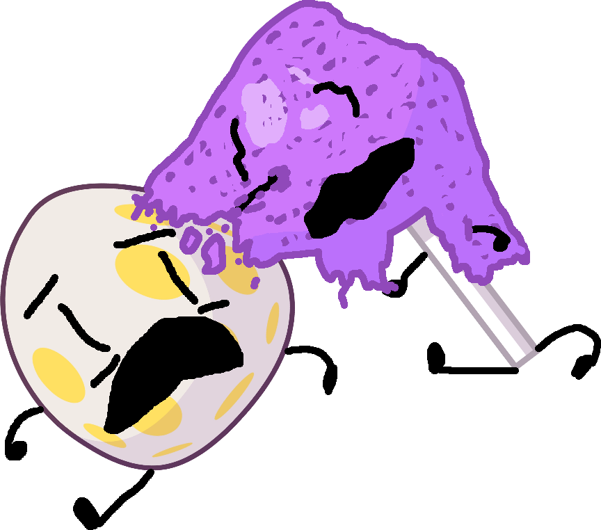 Clip Library Download Image Lollipop On Eggy Png Battle - Bfdi Lollipop And Barf Bag Transparent Png (864x762), Png Download