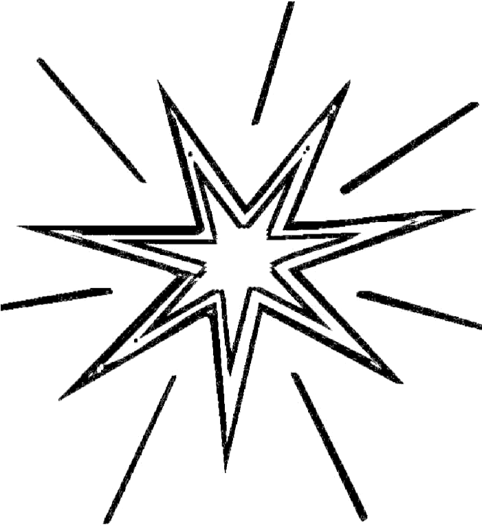 Wood Sign Clip Art - Coloring Pages Christmas Star - Png Download (700x864), Png Download