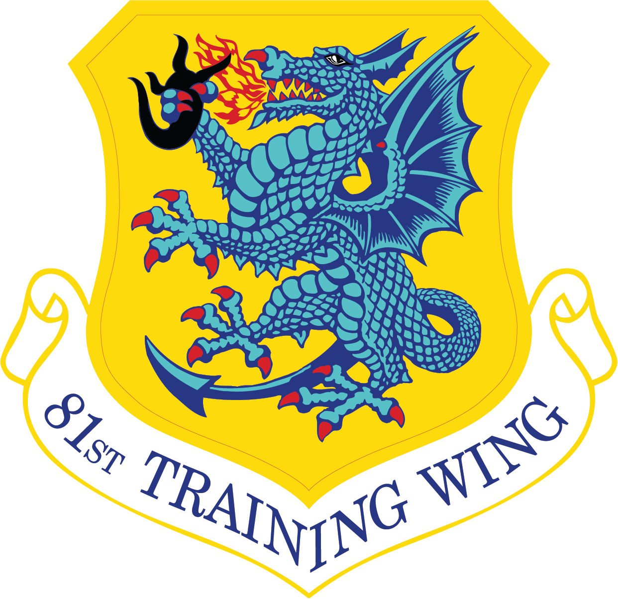 81st Training Wing - Keesler Afb 81st Training Wing Clipart (1242x1204), Png Download