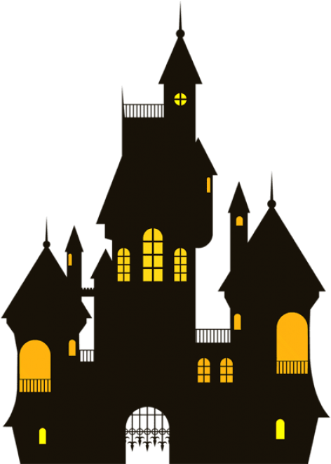 Free Png Halloween Castle Png Images Transparent - Halloween Castle Transparent Background Clipart (480x670), Png Download