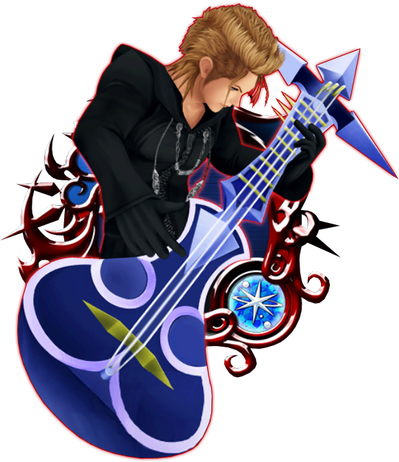Demyx A - Kingdom Hearts Union X Demyx Clipart (633x692), Png Download