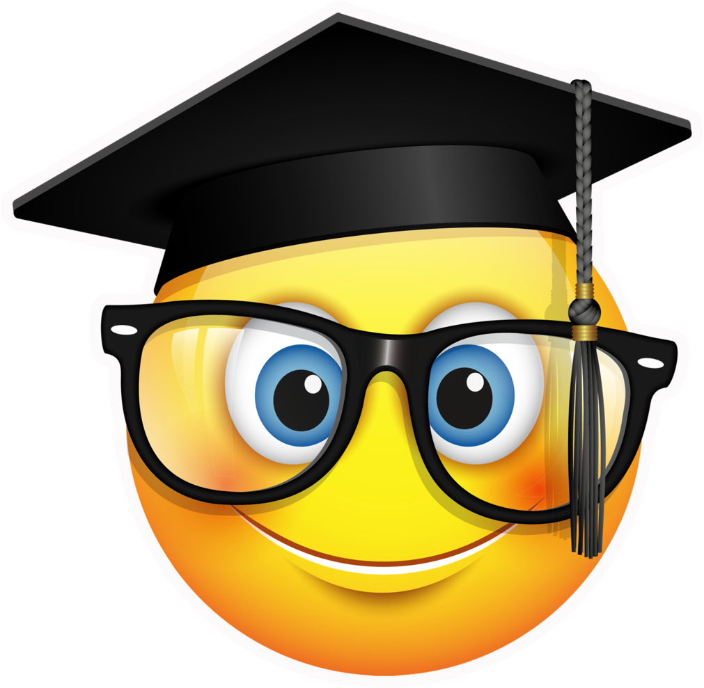 Ceremony Emoji Square Academic Cap Clip Art - Graduation Emoji Png Transparent Png (1024x1024), Png Download