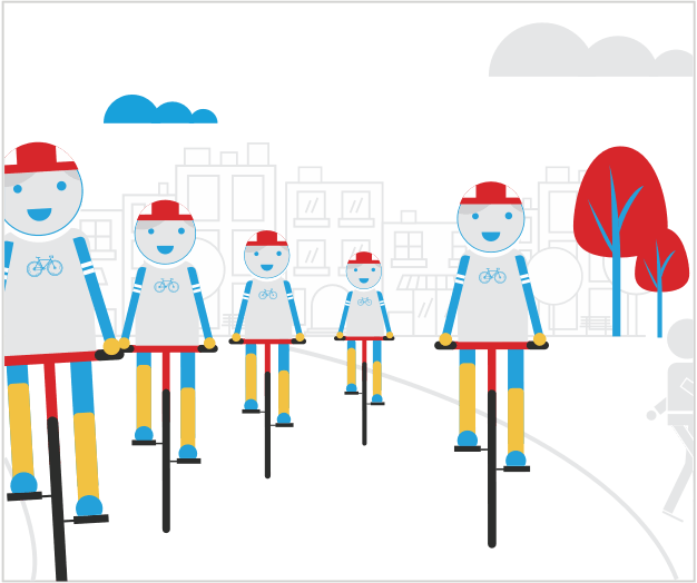 Rally Some Friendly Competition By Forming Teams To - National Bike Challenge Clipart (626x524), Png Download