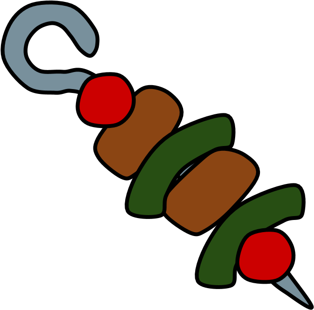 Shish Kebabs Clipart (816x1056), Png Download