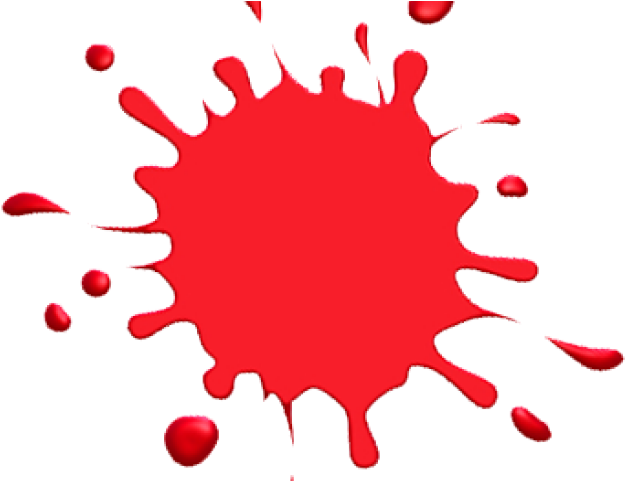 Red Paint Splatter Png Clipart (640x480), Png Download