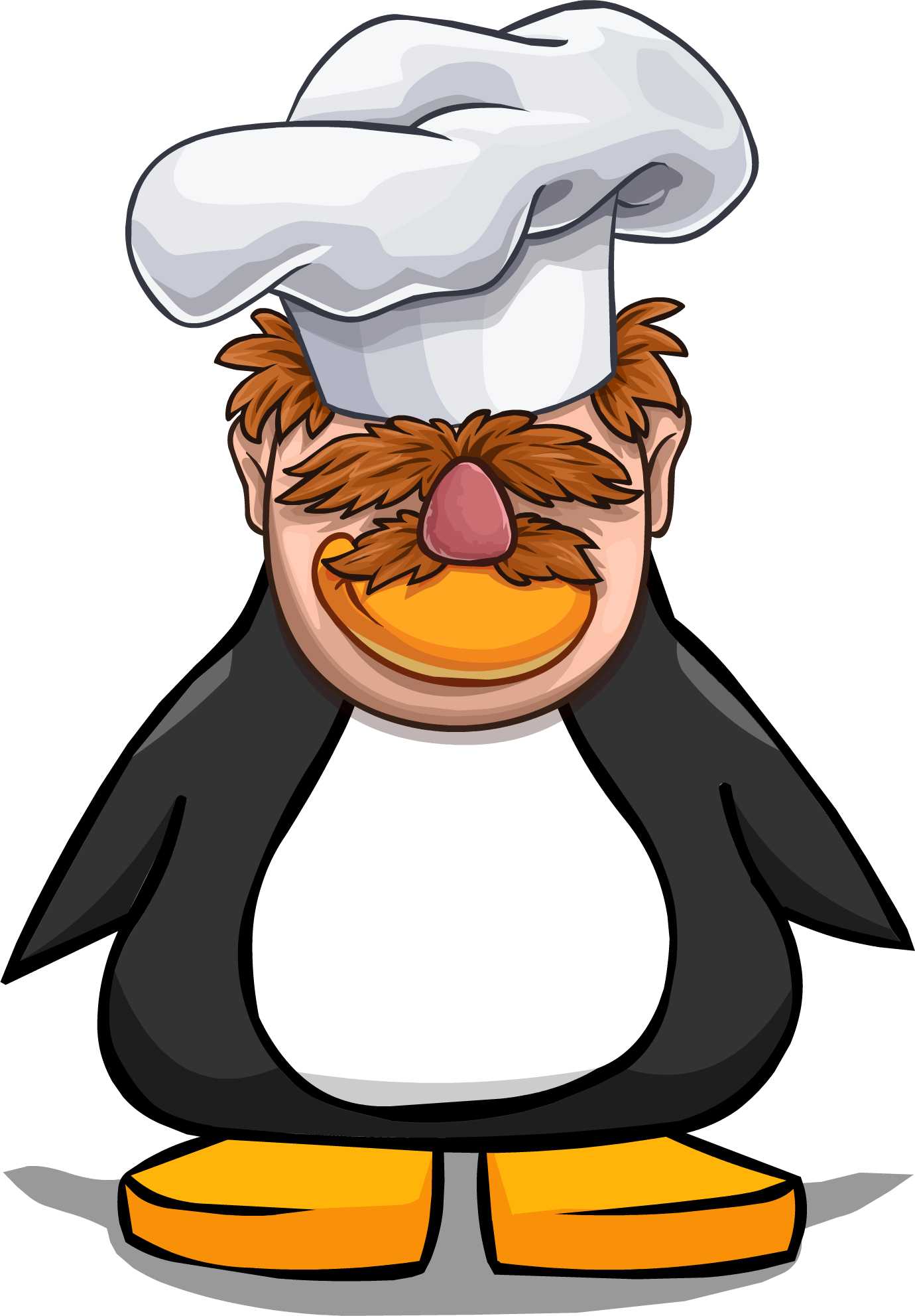 Swedish Chef Head From A Player Card - Club Penguin Green Snorkel Clipart (1380x1983), Png Download