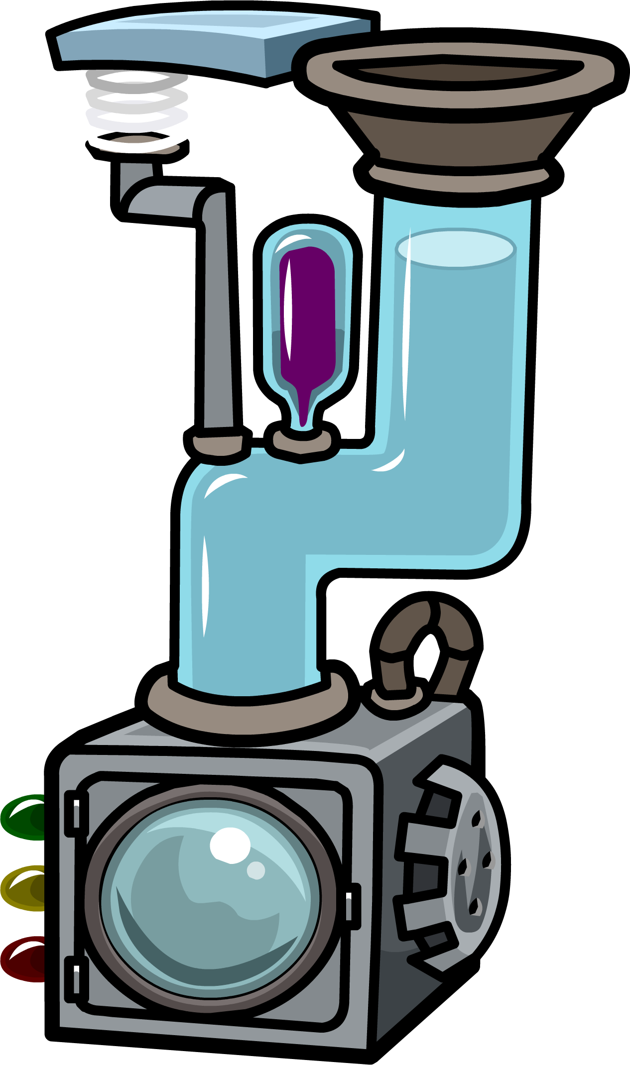 Puffle Washer - Washing Machine Club Penguin Clipart (1265x2140), Png Download