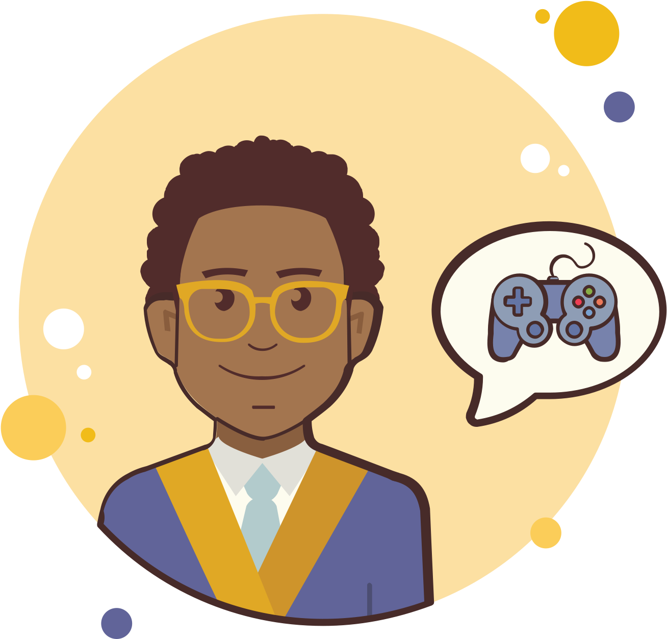 Man In Jacket Game Controller Icon - Icon Clipart (1600x1600), Png Download