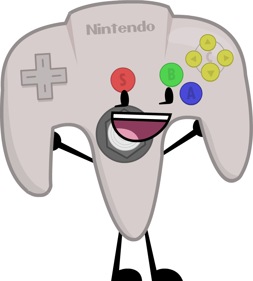 Controller Clipart N64 Controller - Nintendo - Png Download (848x942), Png Download